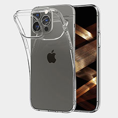 Cover Silicone Trasparente Ultra Sottile Morbida A06 per Apple iPhone 14 Pro Chiaro