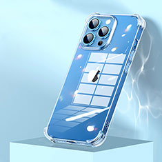 Cover Silicone Trasparente Ultra Sottile Morbida A09 per Apple iPhone 15 Pro Chiaro