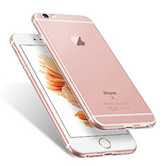 Cover Silicone Trasparente Ultra Sottile Morbida H01 per Apple iPhone 6 Chiaro