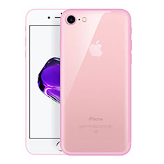 Cover Silicone Trasparente Ultra Sottile Morbida H01 per Apple iPhone 8 Rosa
