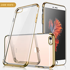 Cover Silicone Trasparente Ultra Sottile Morbida H04 per Apple iPhone 7 Oro