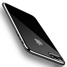 Cover Silicone Trasparente Ultra Sottile Morbida H07 per Apple iPhone 8 Nero