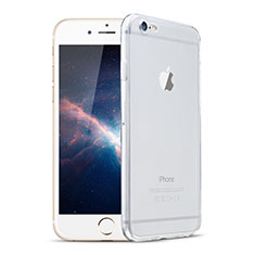 Cover Silicone Trasparente Ultra Sottile Morbida H08 per Apple iPhone 6 Chiaro
