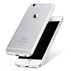 Cover Silicone Trasparente Ultra Sottile Morbida H10 per Apple iPhone 6 Chiaro