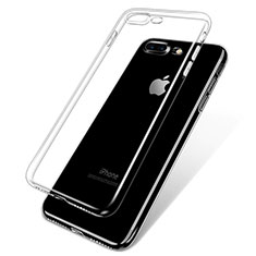 Cover Silicone Trasparente Ultra Sottile Morbida H12 per Apple iPhone 7 Plus Chiaro