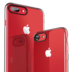 Cover Silicone Trasparente Ultra Sottile Morbida H19 per Apple iPhone 8 Plus Chiaro