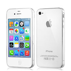 Cover Silicone Trasparente Ultra Sottile Morbida per Apple iPhone 4 Chiaro