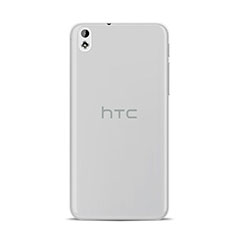 Cover Silicone Trasparente Ultra Sottile Morbida per HTC Desire 816 Grigio