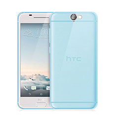Cover Silicone Trasparente Ultra Sottile Morbida per HTC One A9 Blu