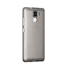 Cover Silicone Trasparente Ultra Sottile Morbida per Huawei Honor 7 Dual SIM Grigio