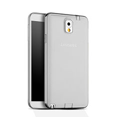 Cover Silicone Trasparente Ultra Sottile Morbida per Samsung Galaxy Note 3 N9000 Grigio
