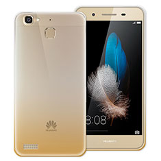 Cover Silicone Trasparente Ultra Sottile Morbida Sfumato per Huawei G8 Mini Oro