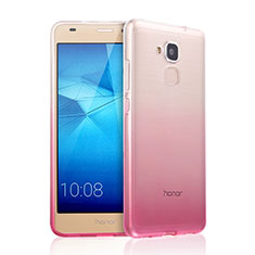 Cover Silicone Trasparente Ultra Sottile Morbida Sfumato per Huawei Honor 5C Rosa