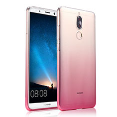 Cover Silicone Trasparente Ultra Sottile Morbida Sfumato per Huawei Maimang 6 Rosa