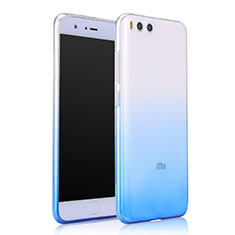 Cover Silicone Trasparente Ultra Sottile Morbida Sfumato per Xiaomi Mi 6 Blu