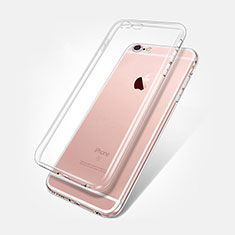 Cover Silicone Trasparente Ultra Sottile Morbida T02 per Apple iPhone 6S Plus Chiaro
