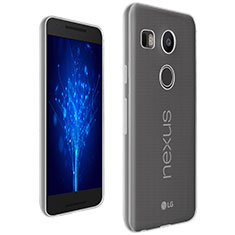 Cover Silicone Trasparente Ultra Sottile Morbida T02 per Google Nexus 5X Chiaro