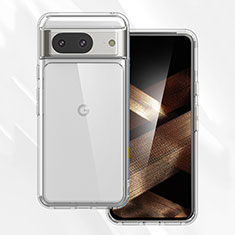 Cover Silicone Trasparente Ultra Sottile Morbida T02 per Google Pixel 8 5G Chiaro