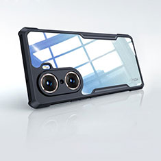 Cover Silicone Trasparente Ultra Sottile Morbida T02 per Huawei Honor 60 5G Nero
