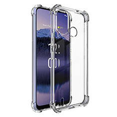 Cover Silicone Trasparente Ultra Sottile Morbida T02 per Nokia C21 Plus Chiaro