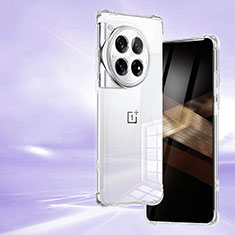 Cover Silicone Trasparente Ultra Sottile Morbida T02 per OnePlus 12R 5G Chiaro