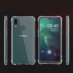 Cover Silicone Trasparente Ultra Sottile Morbida T02 per Samsung Galaxy A10s Chiaro