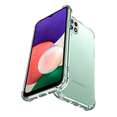 Cover Silicone Trasparente Ultra Sottile Morbida T02 per Samsung Galaxy A22 4G Chiaro