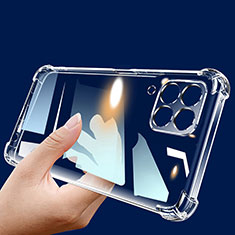 Cover Silicone Trasparente Ultra Sottile Morbida T02 per Samsung Galaxy F62 5G Chiaro