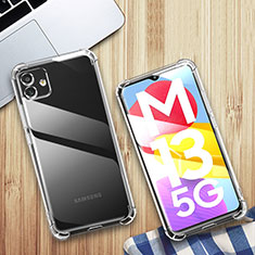 Cover Silicone Trasparente Ultra Sottile Morbida T02 per Samsung Galaxy M13 5G Chiaro