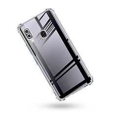 Cover Silicone Trasparente Ultra Sottile Morbida T02 per Samsung Galaxy M20 Chiaro