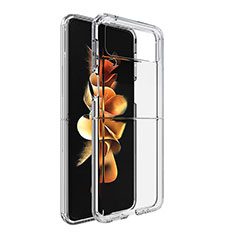 Cover Silicone Trasparente Ultra Sottile Morbida T02 per Samsung Galaxy Z Flip3 5G Chiaro