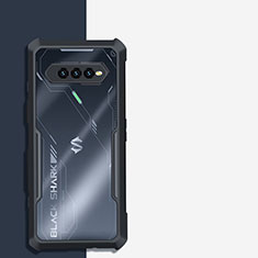 Cover Silicone Trasparente Ultra Sottile Morbida T02 per Xiaomi Black Shark 4S 5G Nero