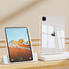 Cover Silicone Trasparente Ultra Sottile Morbida T03 per Apple iPad Pro 12.9 (2021) Chiaro