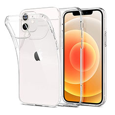 Cover Silicone Trasparente Ultra Sottile Morbida T03 per Apple iPhone 12 Mini Chiaro