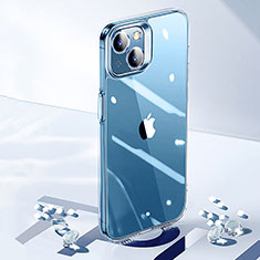 Cover Silicone Trasparente Ultra Sottile Morbida T03 per Apple iPhone 15 Plus Chiaro