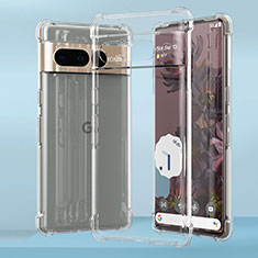 Cover Silicone Trasparente Ultra Sottile Morbida T03 per Google Pixel 7 Pro 5G Chiaro