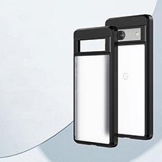 Cover Silicone Trasparente Ultra Sottile Morbida T03 per Google Pixel 7a 5G Nero