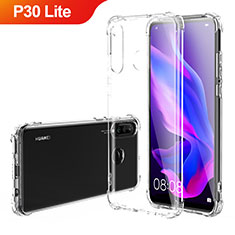 Cover Silicone Trasparente Ultra Sottile Morbida T03 per Huawei P30 Lite Chiaro