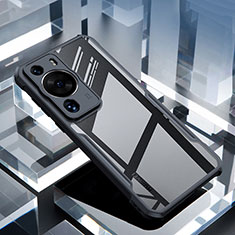 Cover Silicone Trasparente Ultra Sottile Morbida T03 per Huawei P60 Nero