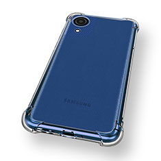 Cover Silicone Trasparente Ultra Sottile Morbida T03 per Samsung Galaxy A03 Core Chiaro