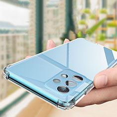 Cover Silicone Trasparente Ultra Sottile Morbida T03 per Samsung Galaxy A52 4G Chiaro