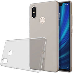 Cover Silicone Trasparente Ultra Sottile Morbida T03 per Xiaomi Mi 8 SE Grigio