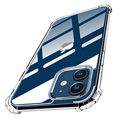 Cover Silicone Trasparente Ultra Sottile Morbida T05 per Apple iPhone 12 Mini Chiaro