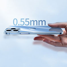 Cover Silicone Trasparente Ultra Sottile Morbida T05 per Apple iPhone 14 Pro Max Chiaro