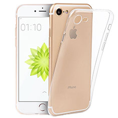 Cover Silicone Trasparente Ultra Sottile Morbida T05 per Apple iPhone 7 Chiaro