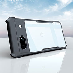 Cover Silicone Trasparente Ultra Sottile Morbida T05 per Google Pixel 7a 5G Nero