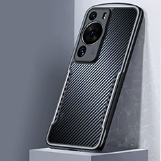 Cover Silicone Trasparente Ultra Sottile Morbida T05 per Huawei P60 Nero