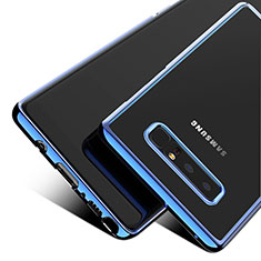 Cover Silicone Trasparente Ultra Sottile Morbida T05 per Samsung Galaxy Note 8 Blu