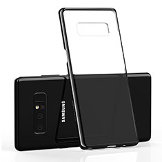 Cover Silicone Trasparente Ultra Sottile Morbida T05 per Samsung Galaxy Note 8 Nero