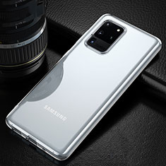 Cover Silicone Trasparente Ultra Sottile Morbida T05 per Samsung Galaxy S20 Ultra 5G Chiaro